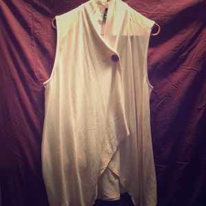 Draped Sleeveless Sweater